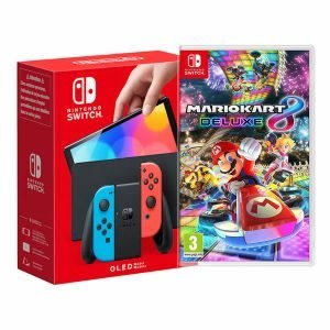 Nintendo Switch (Neon Red/Neon blue) & Mario Kart 8 Deluxe (Switch)